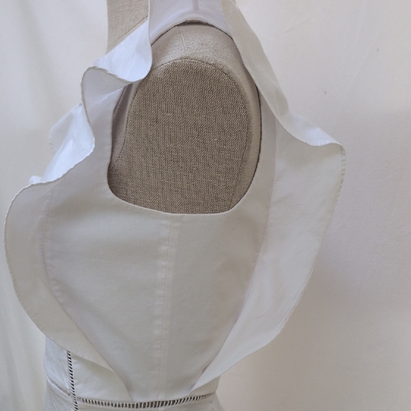 COS White Ruffled Sleeveless Midi Dress - Picture 7 of 13